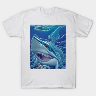 Deep Blue Sea Monster T-Shirt